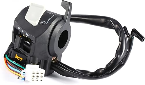 Miniatura 2 de Interruptor de manillar, 2 unids DC 12V Universal 7/8 '' manillar motocicleta cuerno giro interruptor de control de luz