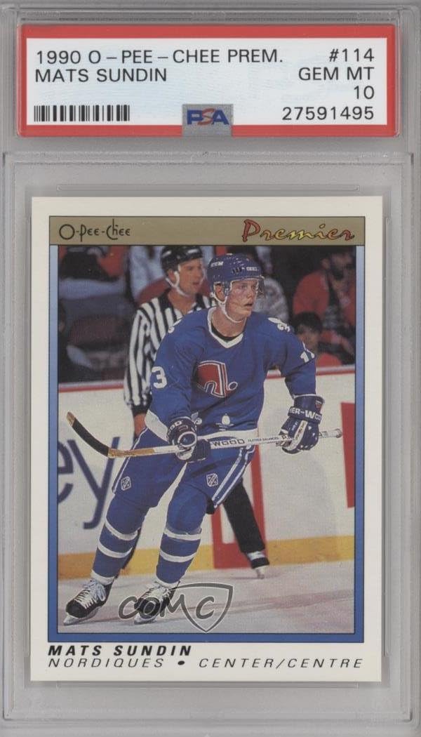 Mats Sundin PSA GRADED 10 (Hockey Card) 199091 OPeeChee Premier [Base] 114
