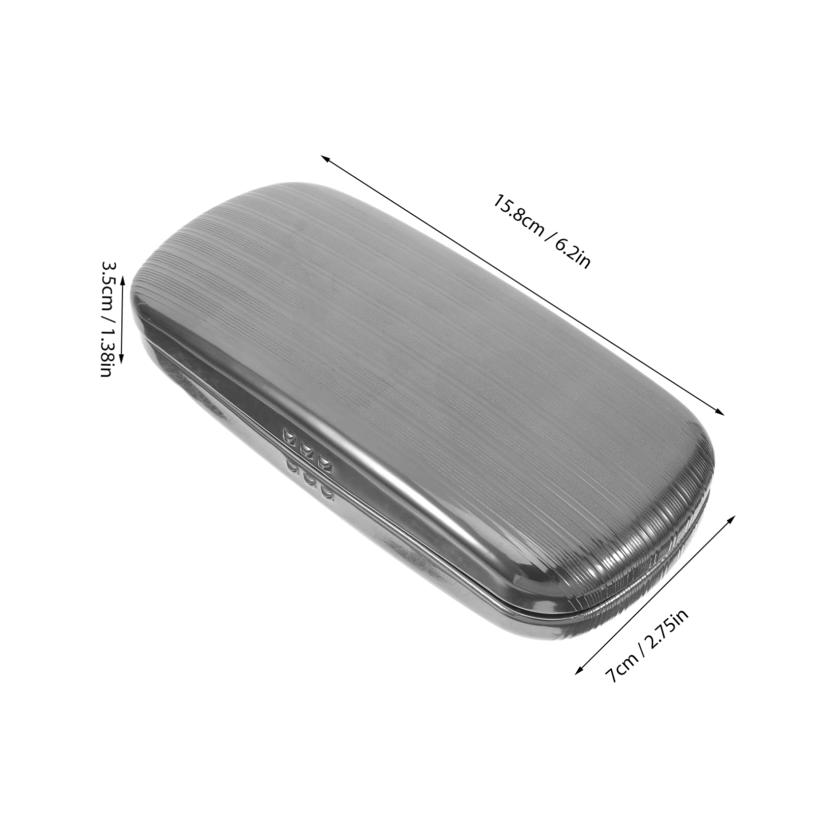 FOMIYES Sunglasses Bag Large Hard Shell Metal Case Travel Eyewear Holder Aluminum Sunglass Case