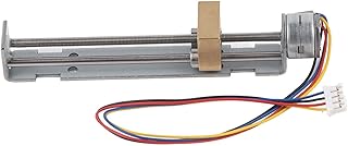 Stepper Motor Linear, Linear Guide Slide Table Miniature Screw Slider Table 2Phase 4Wire 18° Step Angle Nut 15 Small Motor Fit for DIY Small Slider/Project/Measurement Equipment/Laser Printer