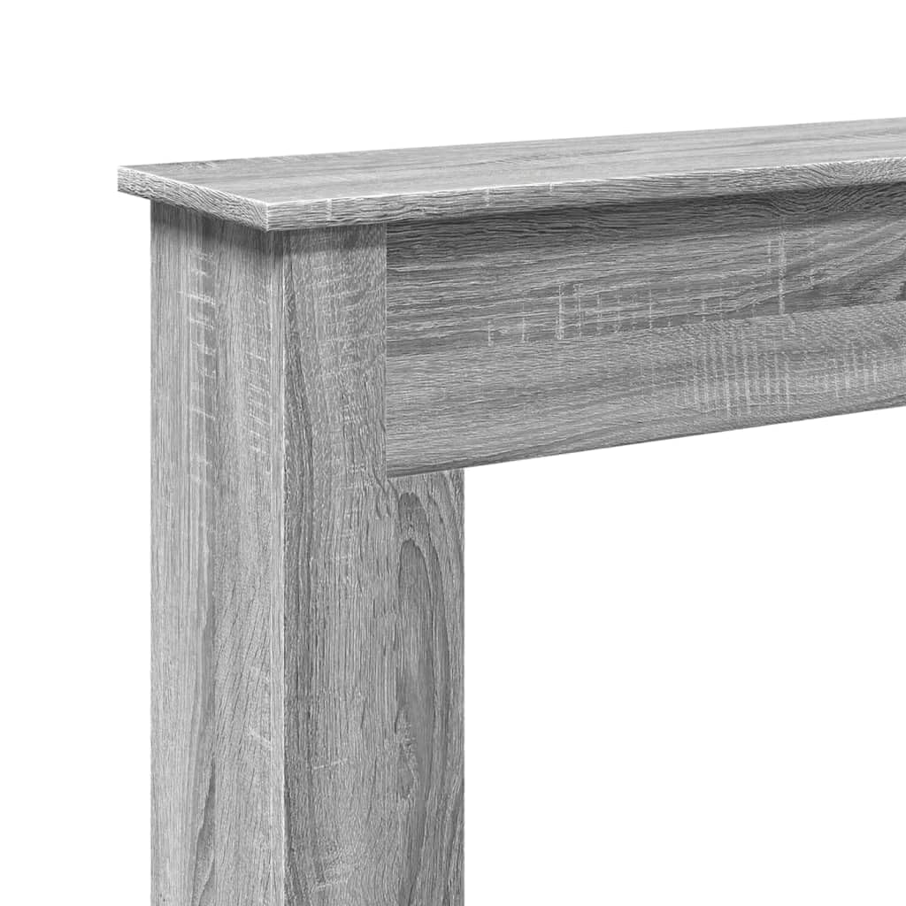 vidaXL Cornice per Camino Grigio Sonoma 75x20x87,5 cm in Truciolato, cornice per caminetto, struttura per camino, decorazione camino