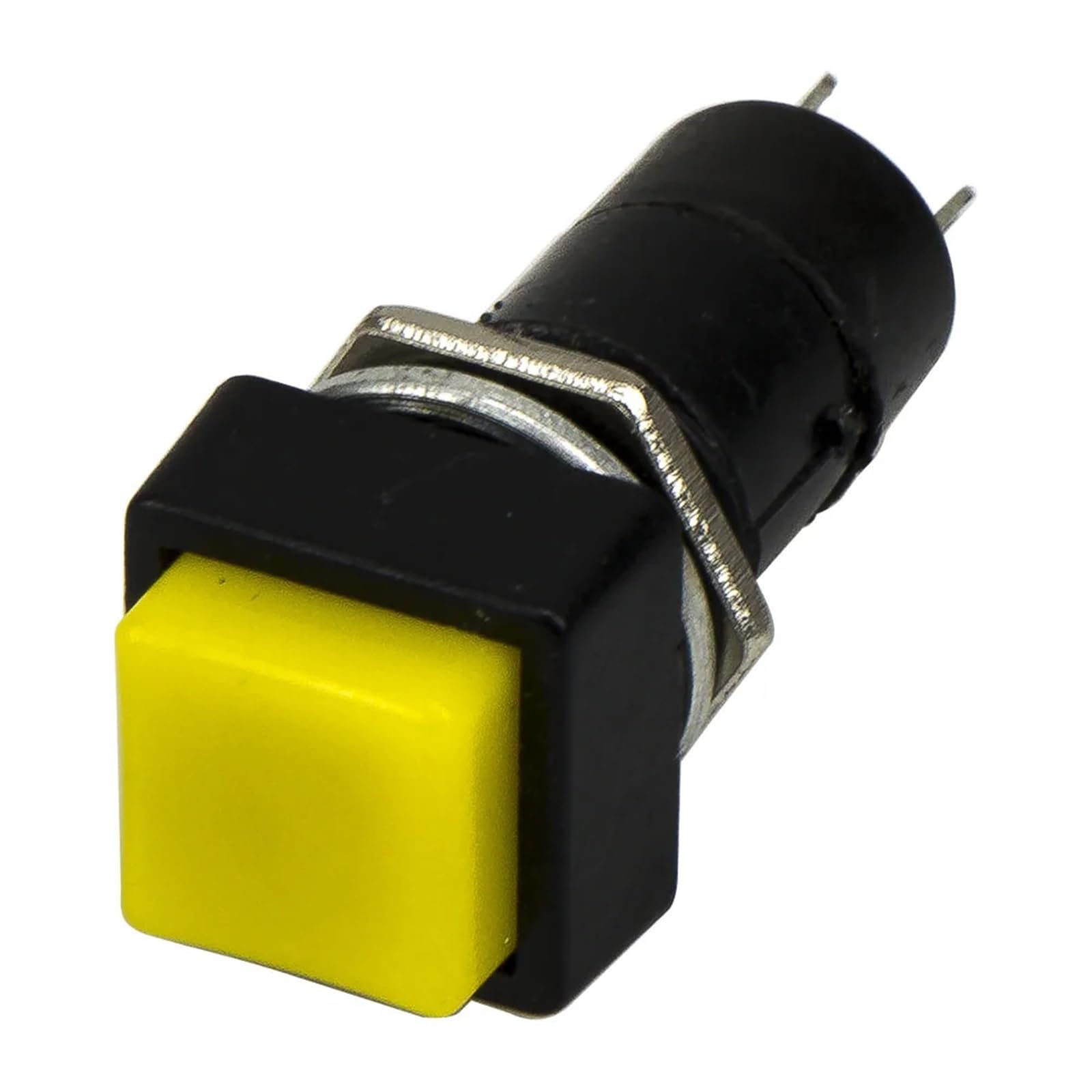 NVSFZGIYG 100pcs / lot PBS-12B 12mm Reset - Off Square Push Button Switch SPST pushbutton(Giallo)