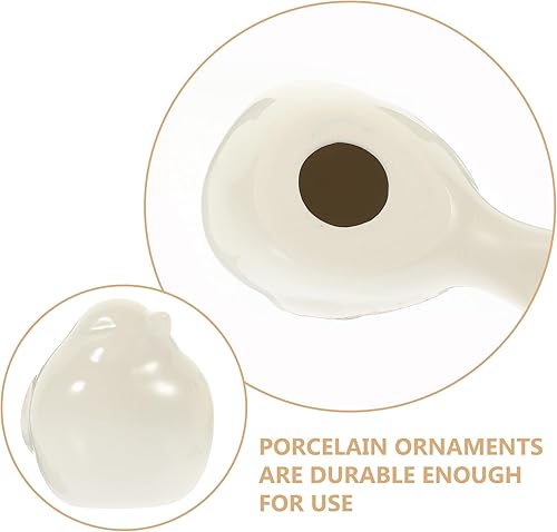 Miniatura 8 de 2 figuras de cerámica de pájaros, estatua de pájaro, decoración del hogar, mini adornos de pájaros para Navidad, cumpleaños, decoración del hogar