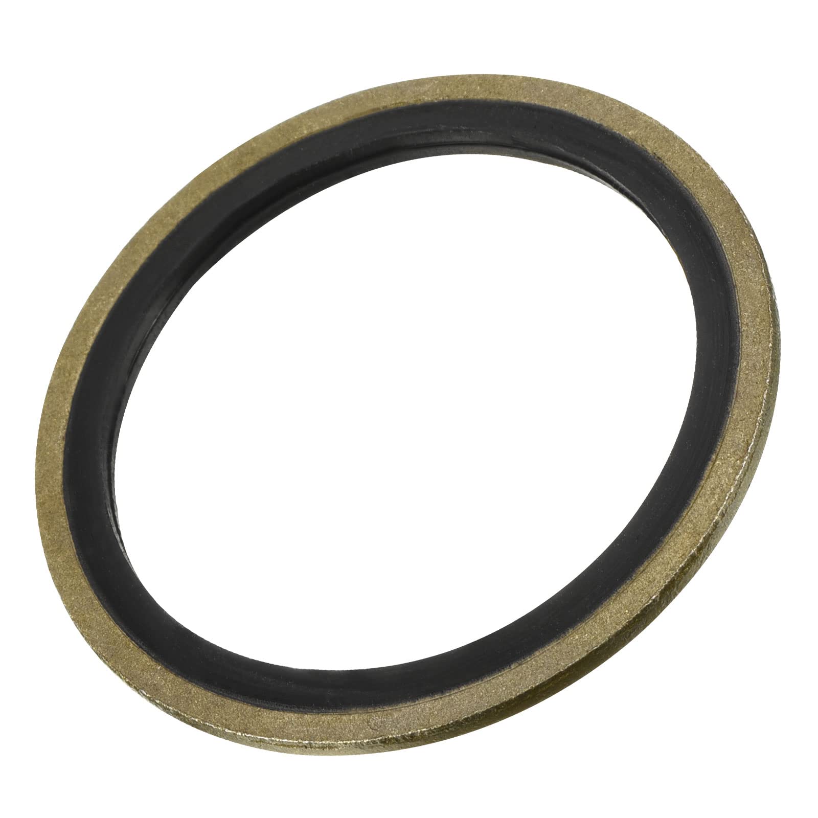 sourcing map Bonded Sealing Washers M39 49.5x39x2mm Carbon Steel Nitrile Rubber Gasket, Pack of 5