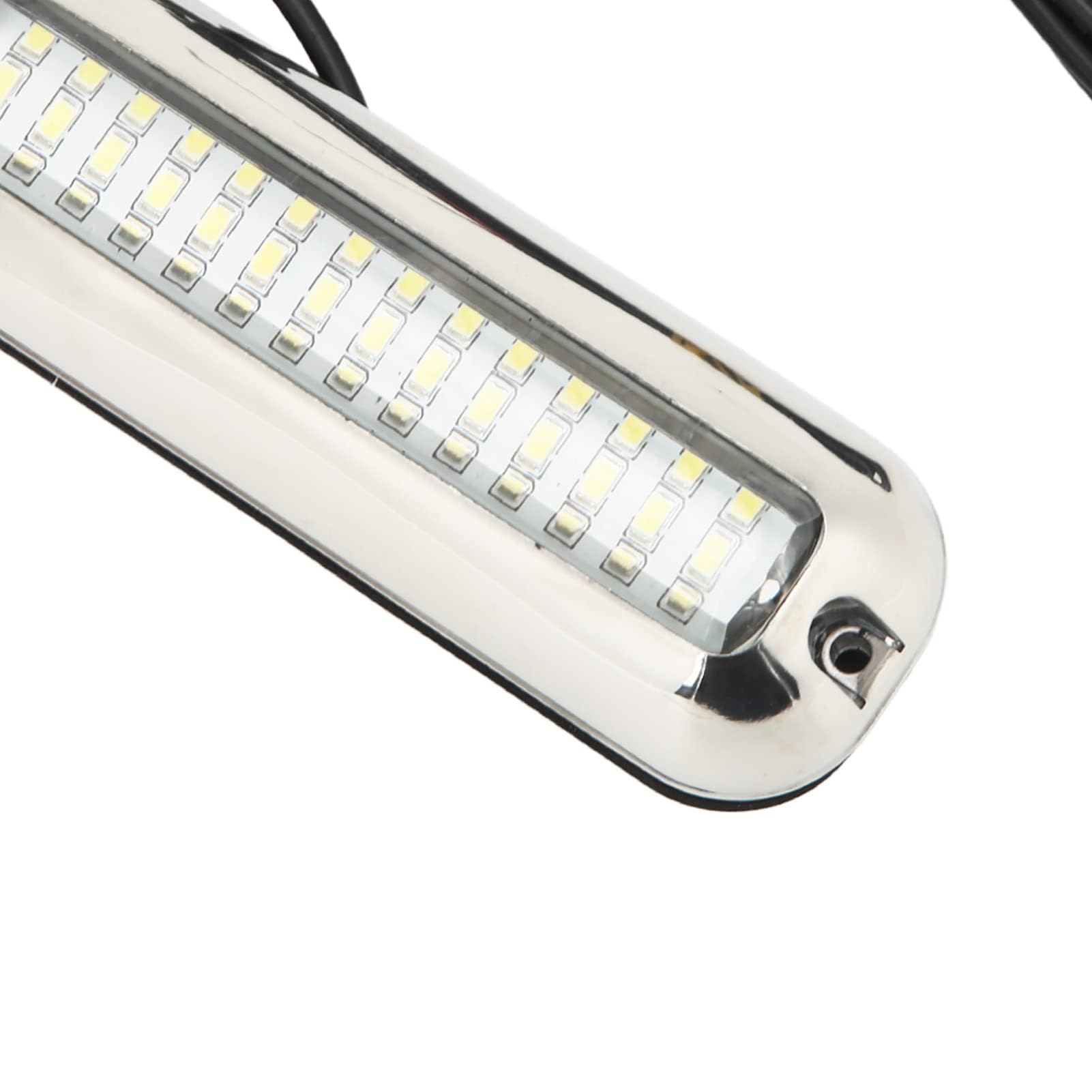 2Pcs 42 1500LM 10-30V 3.5W LED Marine Ambientelicht IP68 Wasserdichtes Unterwasserlicht Hecklicht Deckslicht 120° Weitwinkel Licht,Yacht Marine Abflussstopfen Lichter (Weiße