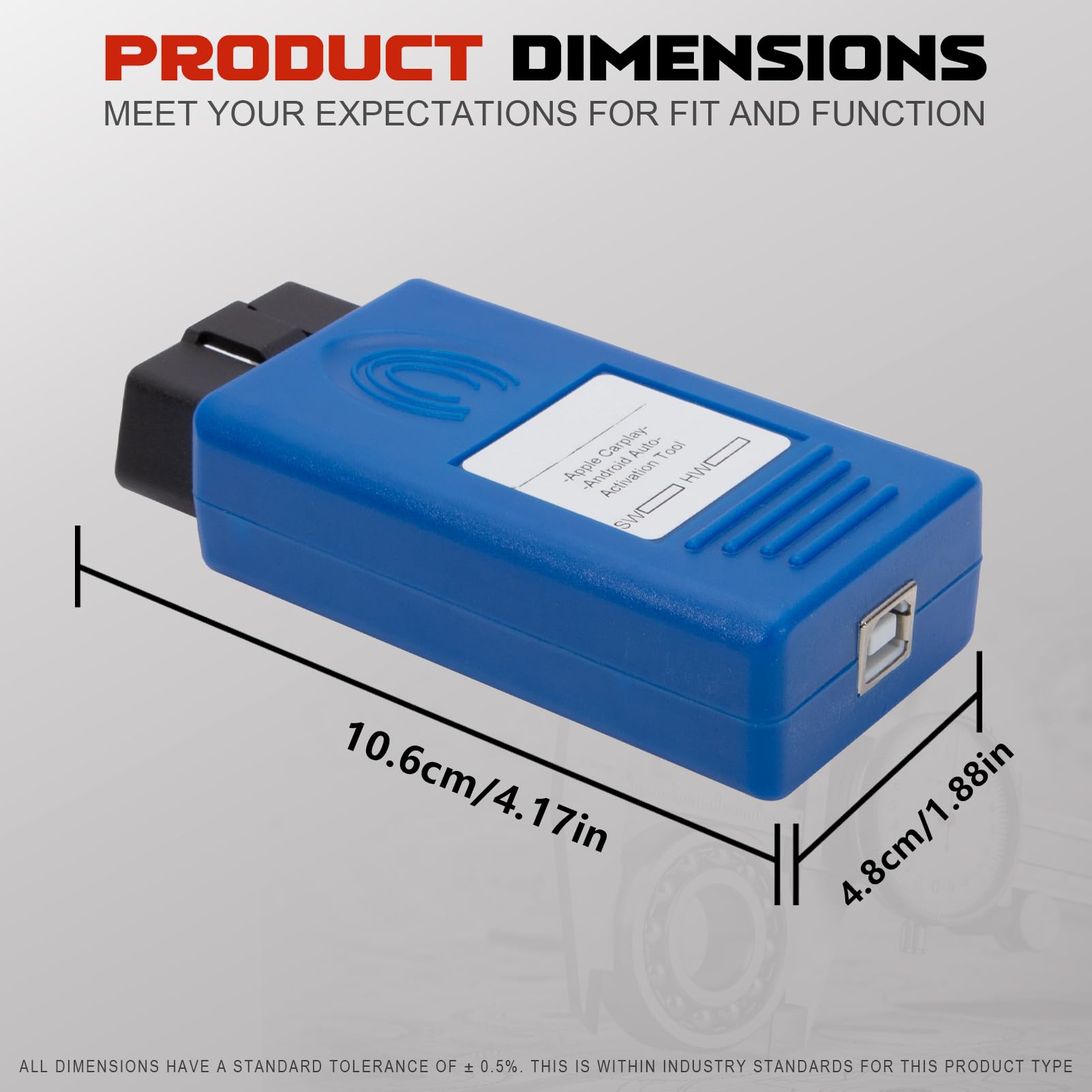 OBD herramienta de activación para NTG5S1 Clase A W176, Clase B W246, CLA, GLA, GLE, CLS (2016-2017) Activación CarPlay y Android Auto Simple dispositivo de diagnóstico OBD2 12-24V — view 2