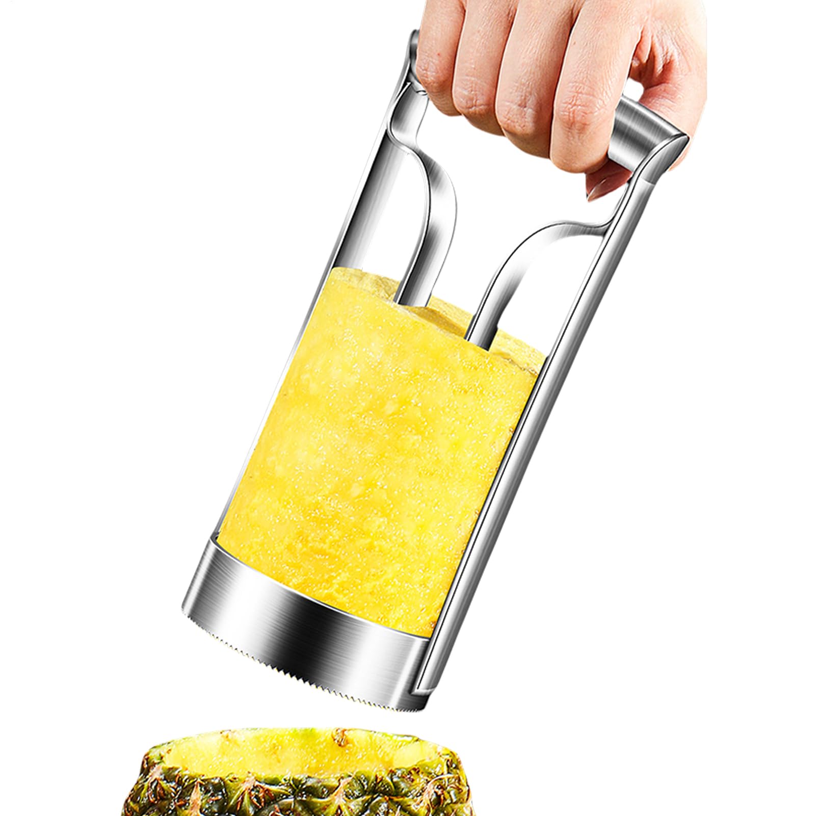 Coupe-ananas robuste en acier avec coupe-fruits de précision