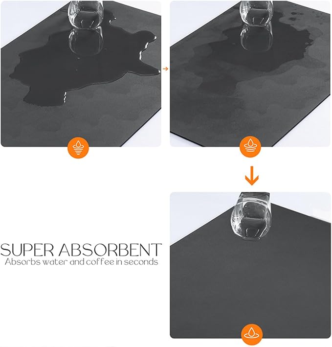 Funda absorbente ajustable bajo fregadero 20x16 pulg. gris miniatura 6