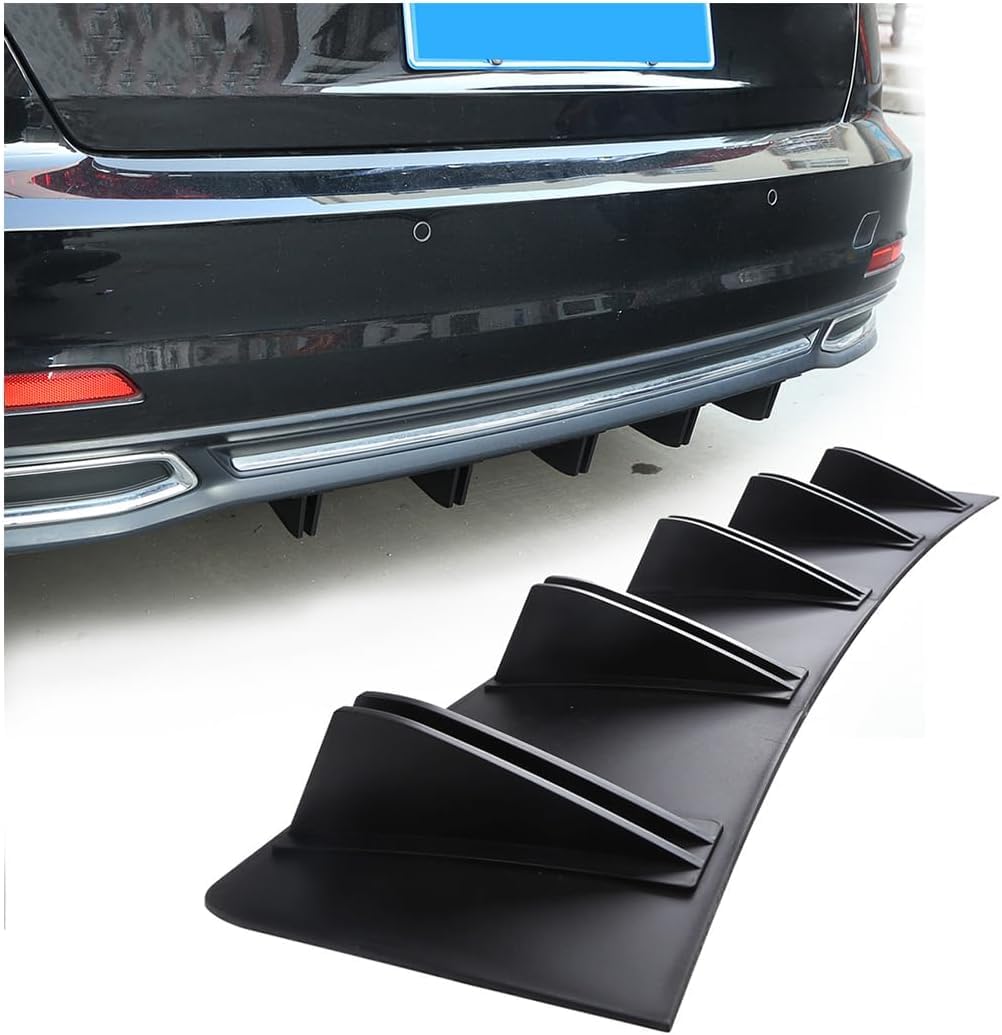Diffusore del Labbro del paraurti Posteriore per Fiat Tipo Station Wagon (SW) (2016-2024), paraurti Posteriore per Auto Telaio Spoiler in Pinna di squalo,Gloss Black