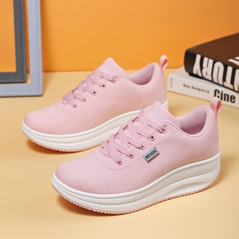RUIDENG Tênis de plataforma feminino com almofada de ar | Sapatos de caminhada femininos confortáveis o dia todo | Parte inferior grossa em promoção! Veja a oferta e mais achadinhos de Tênis 8 Hoje é o melhor dia para comprar RUIDENG Tênis de plataforma feminino com almofada de ar | Sapatos de caminhada femininos confortáveis o dia todo | Parte inferior grossa com aquele preço maroto! Promoção! Aproveite a oferta! 8