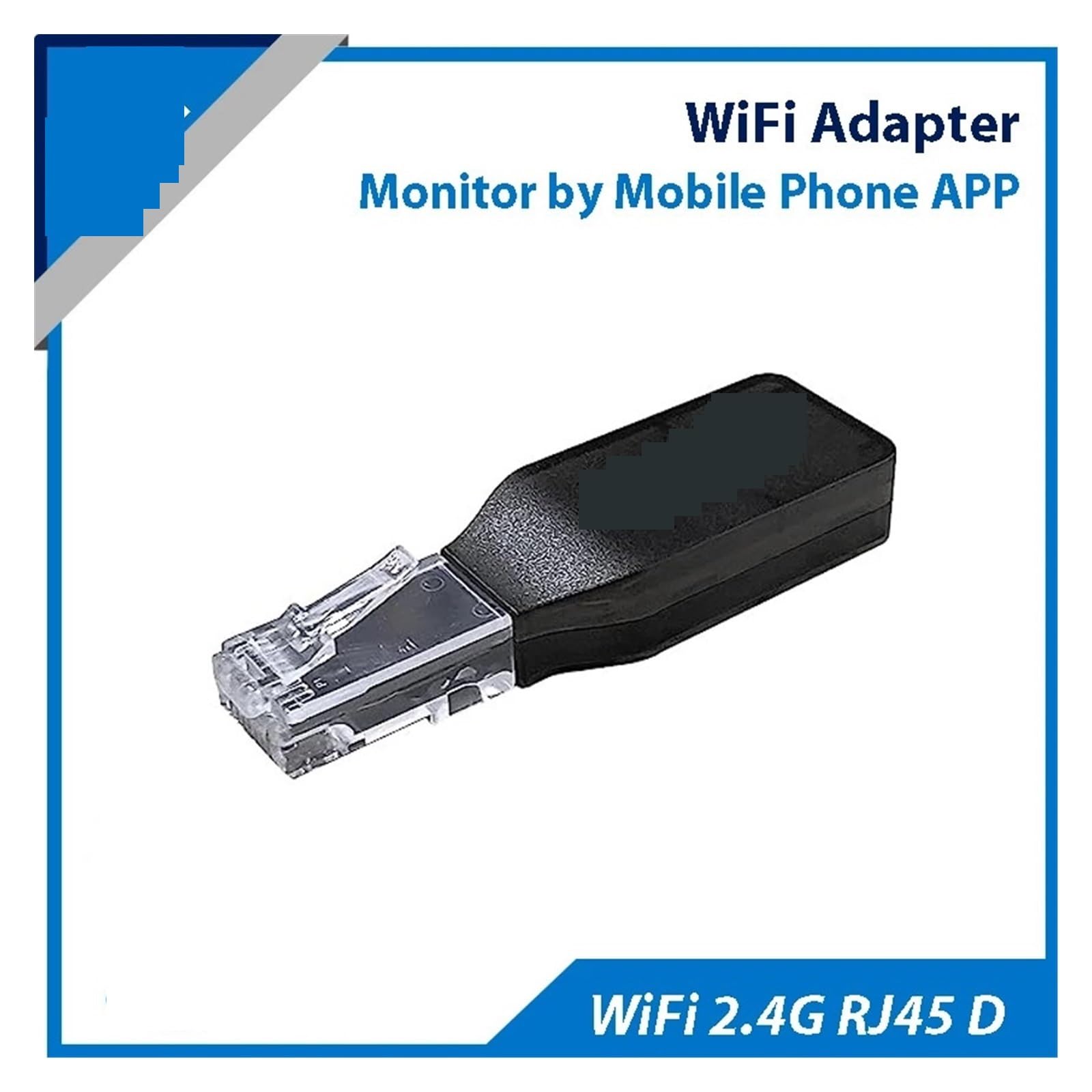 Regolatore di carica solare, Adattatore WiFi For Regolatore Di Carica Solare MPPT Monitoraggio A Comunicazione WiFi2.4G RJ45 D Tramite App For Telefono Cellulare
