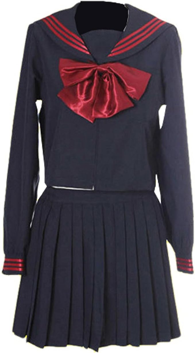 Partiss Women Japan School Uniform Long Sleeve Anime Girl