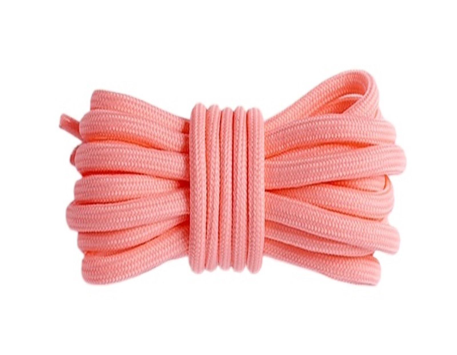 GPDNBIEU Shoelaces, Round Shoelaces for Sports Boots Shoelace Sneakers Shoe Laces Shoestrings Lace Woman Man(Orange Pink,80cm)