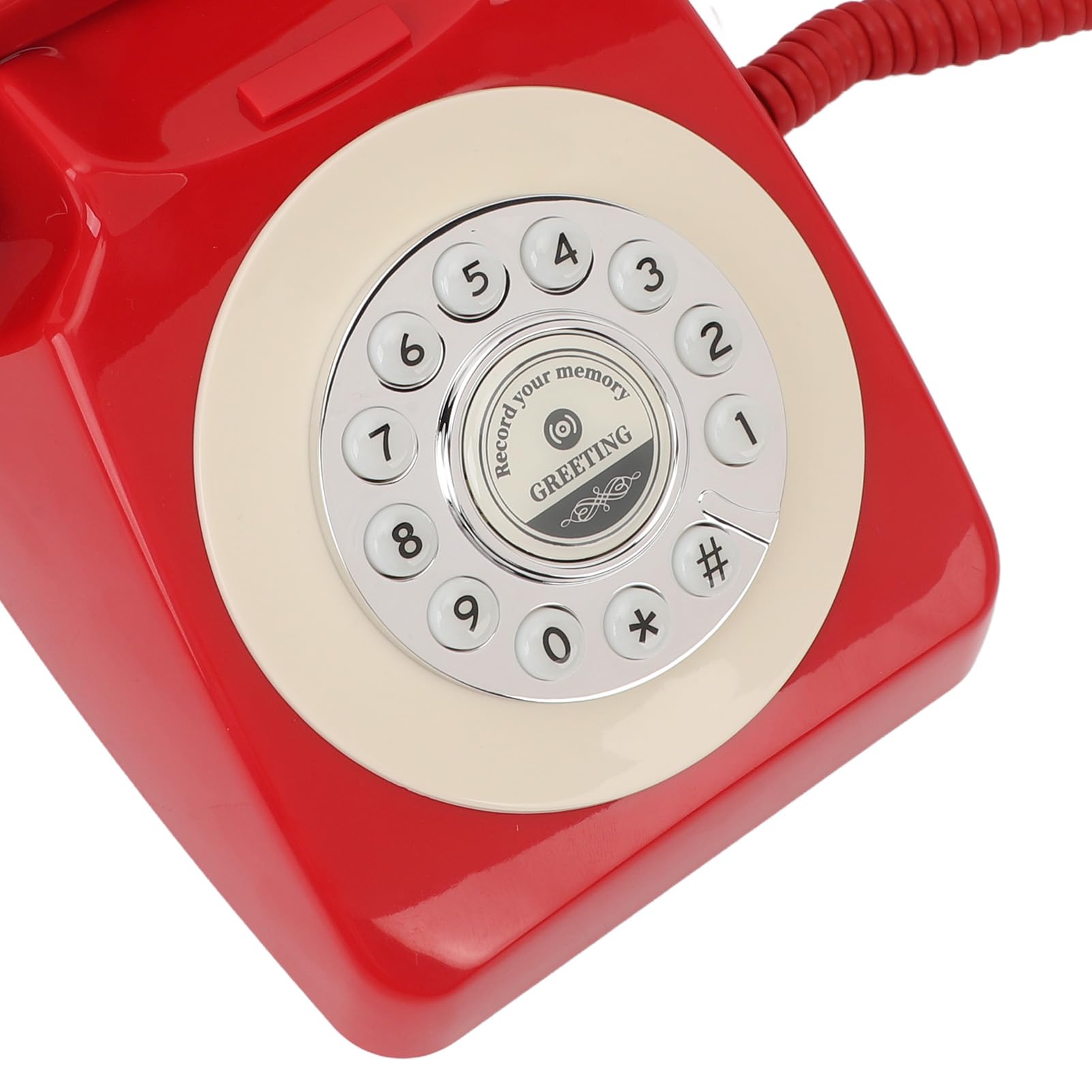 Księga Gości Audio do Telefonu, Wszechstronna pamięć 8 GB, Wygodna Księga Gości Audio na imprezę (Czerwony)