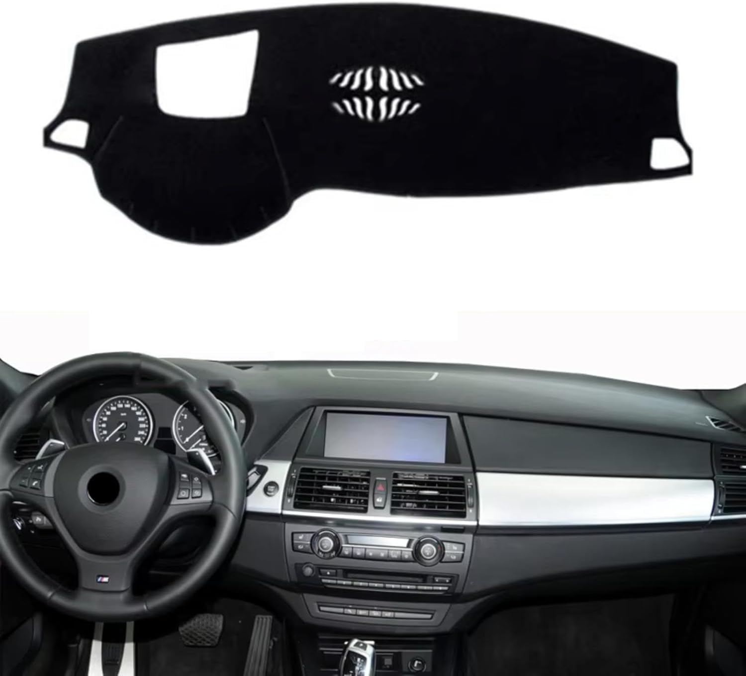 DdaiXQ Car Dashboard Mat For BMW X5 2008 – 2013 con HUD, Anti Slip Anti Glare Dustproof Dashboard Cover Pad Protector Dash Cover Sunshade Dashmat