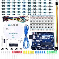 ELEGOO Conjunto Básico de Iniciación Compatible con Arduino IDE con Guías Tutorial en Español para UNO R3 Starter Kit