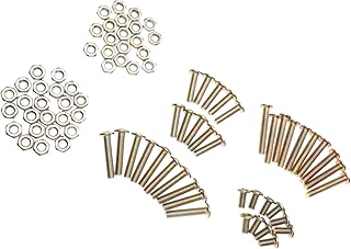 NIYANGLE 1 Juego Tuercas de colores tornillos prisioneros accesorios sofa cuna de bebe accesorios para gabinetes de cocina muebles metalicos tornillo de cabeza plana tornillo de instalación