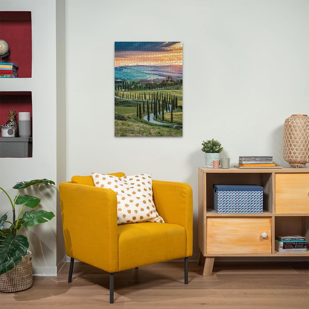 Ravensburger - Puzzle Val d'Orcia Toscana, 1000 Pezzi, Puzzle Paesaggi per Adulti e Ragazzi, Idea Regalo per Lei o Lui, 70x50 cm