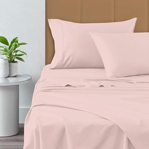 Pizuna Sábanas de satén puro 100% algodón, tamaño matrimonial, fibra larga, 800 hilos, bolsillo profundo de 15 pulgadas (sábanas de algodón peinado
