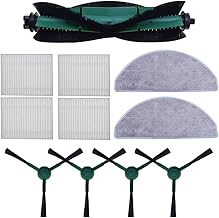 Neutop 11pcs Replacement Accessories Set Roomba Combo Essential robot Compatible with 1 Compatible Main Brush + 4 Filters + 4 Side Brushes + 2 Mop Pads Robot Vacuum Cleaner Consumable Parts Set