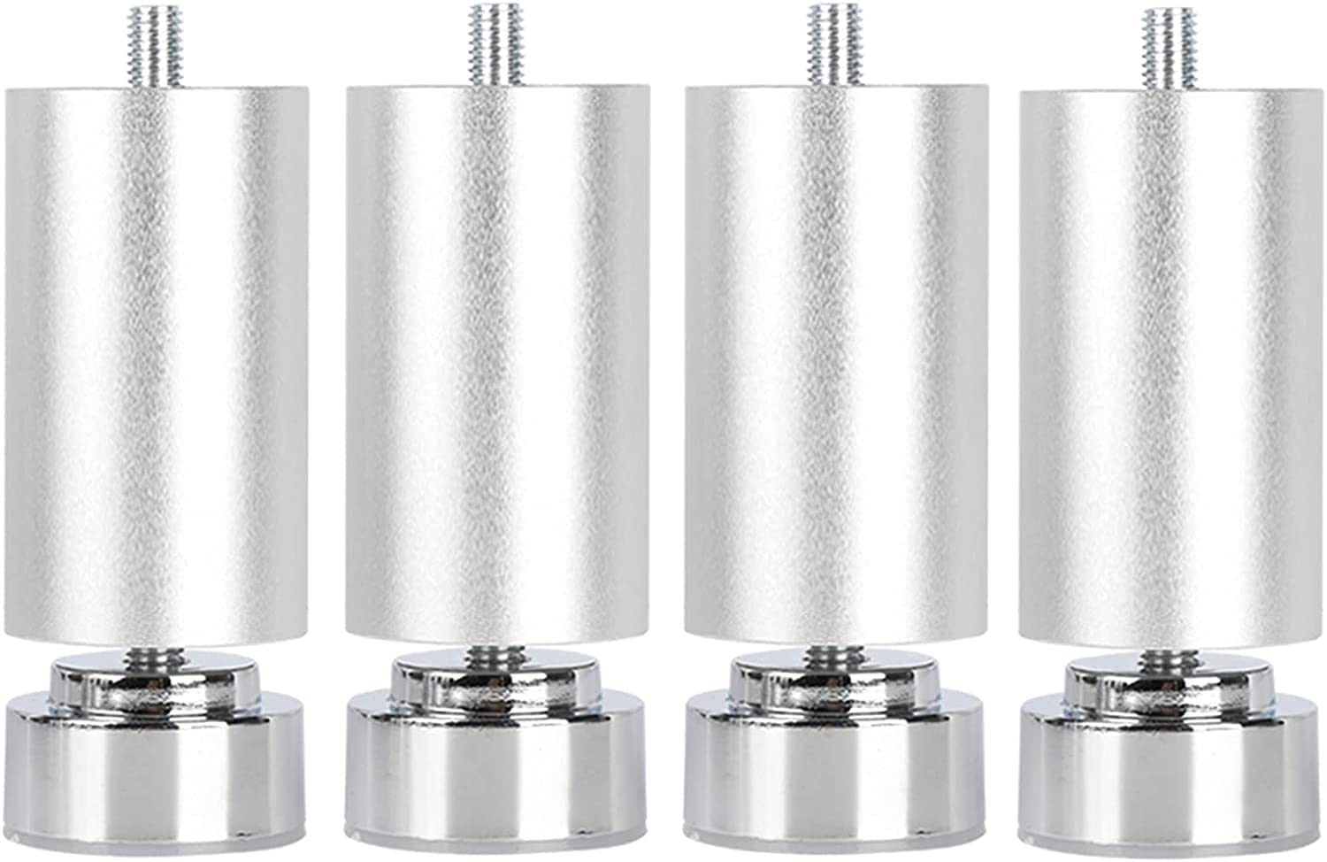 MUOXING Furniture Legs Stainless Steel Furniture Table Legs Metal Furniture Feet Round Legs Tubular Legs Table Bed Cabinet Sofa LegsSize : 12cm(5inch)