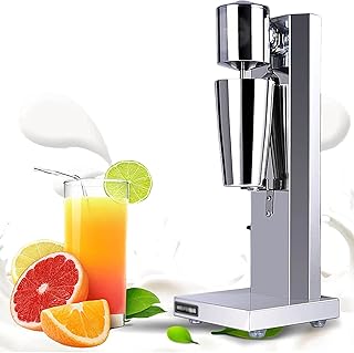 Milkshake Maker, Batteurs sur Socle Commerciaux avec Moteur Haute Vitesse 180W - 2 Vitesses Réglables, pour Agitation De Milkshake, Agitation De Thé Aux Fruits, Agitation De Mousse De Lait