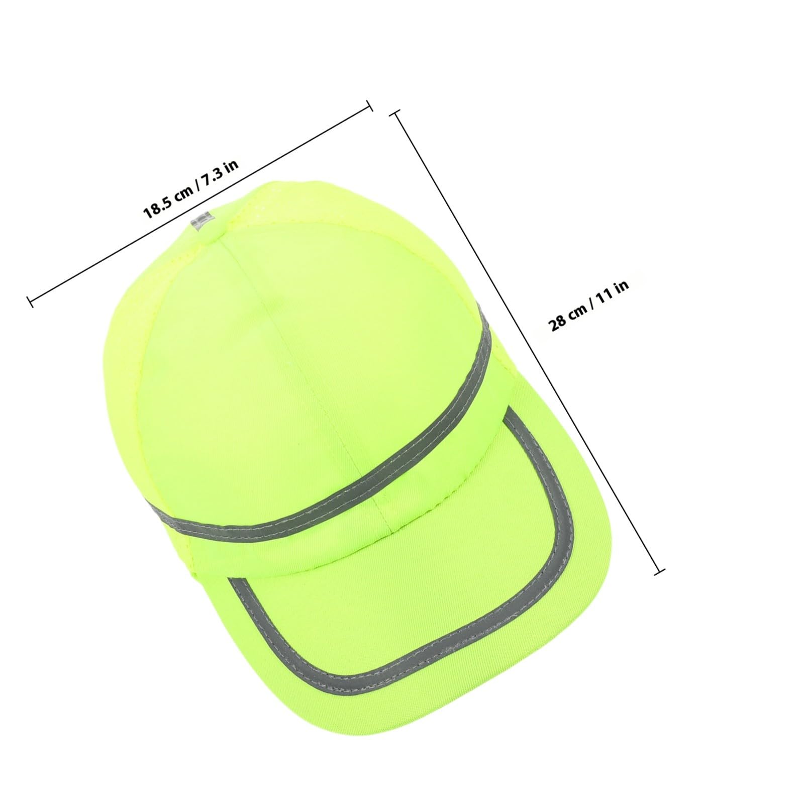 Casco de Seguridad Plástico Tejido Reflectante Amarillo para Trabajo