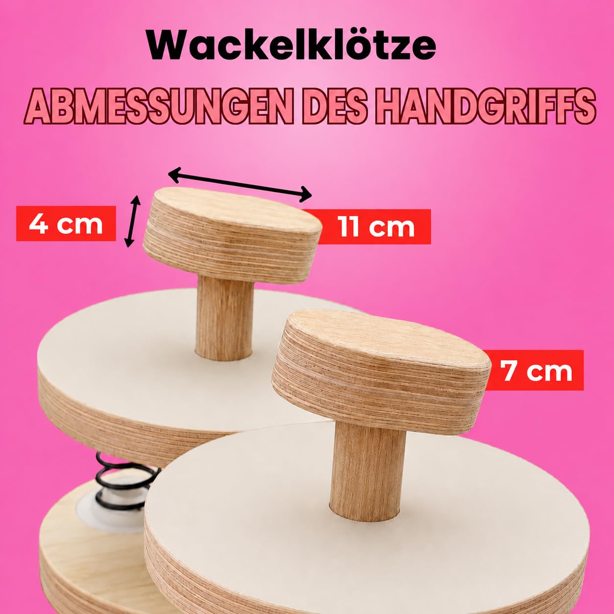 Gymnastik-Handstand-Wackelblöcke | Acro-Wackelblöcke | Federnder Gleichgewichtstrainer für Handstandübungen, Gymnastik, Akrobatik und Calisthenics