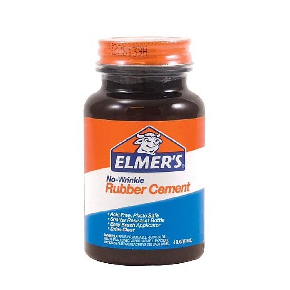 Glue For Rubber Elmer's No-Wrinkle Rubber Cement (2-Pack
