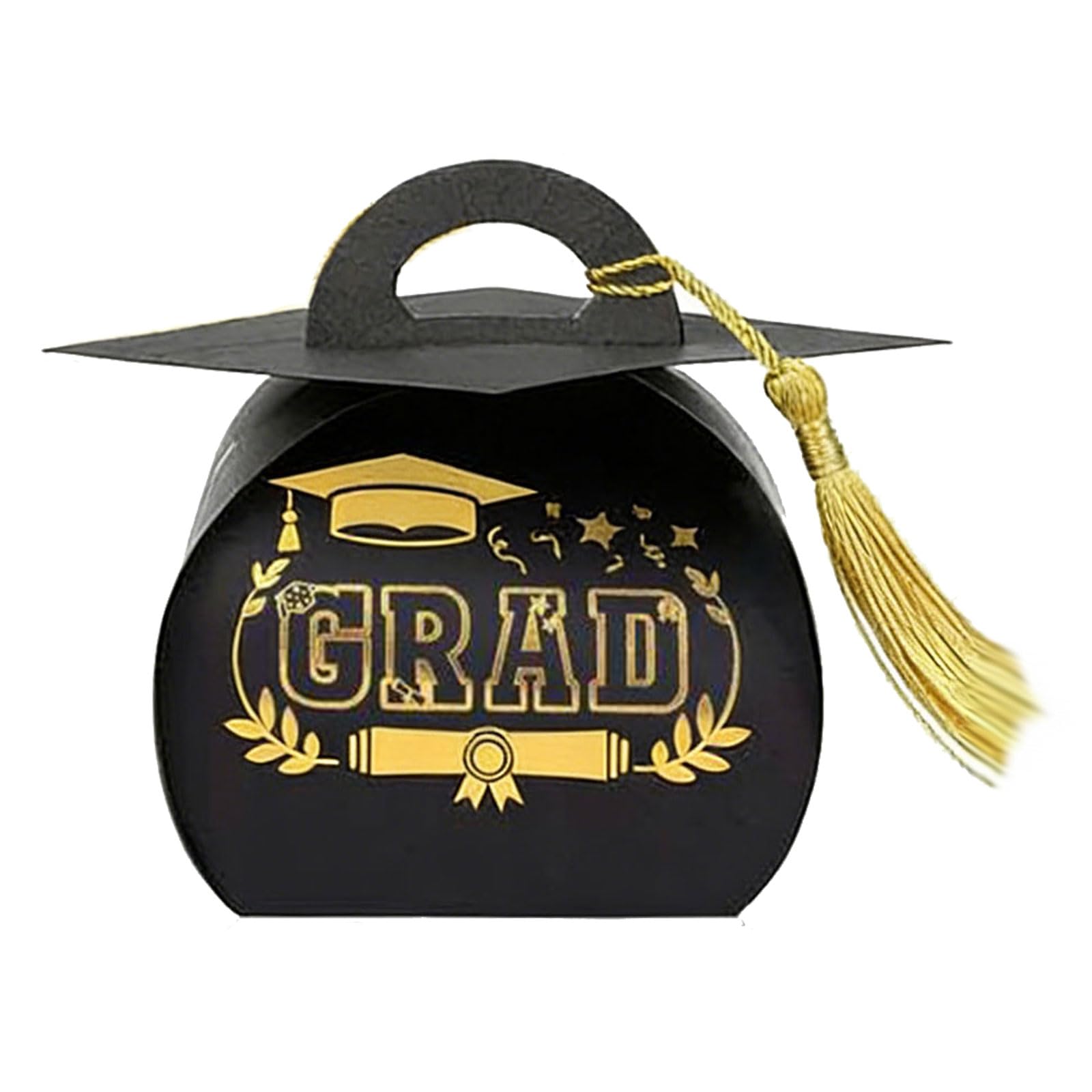 hogtnd Individualized Graduation Cap Accessories Box Holds Certificates Photos and Mementos in Sturdy Paper Materials Graduation Ceremony Accessory