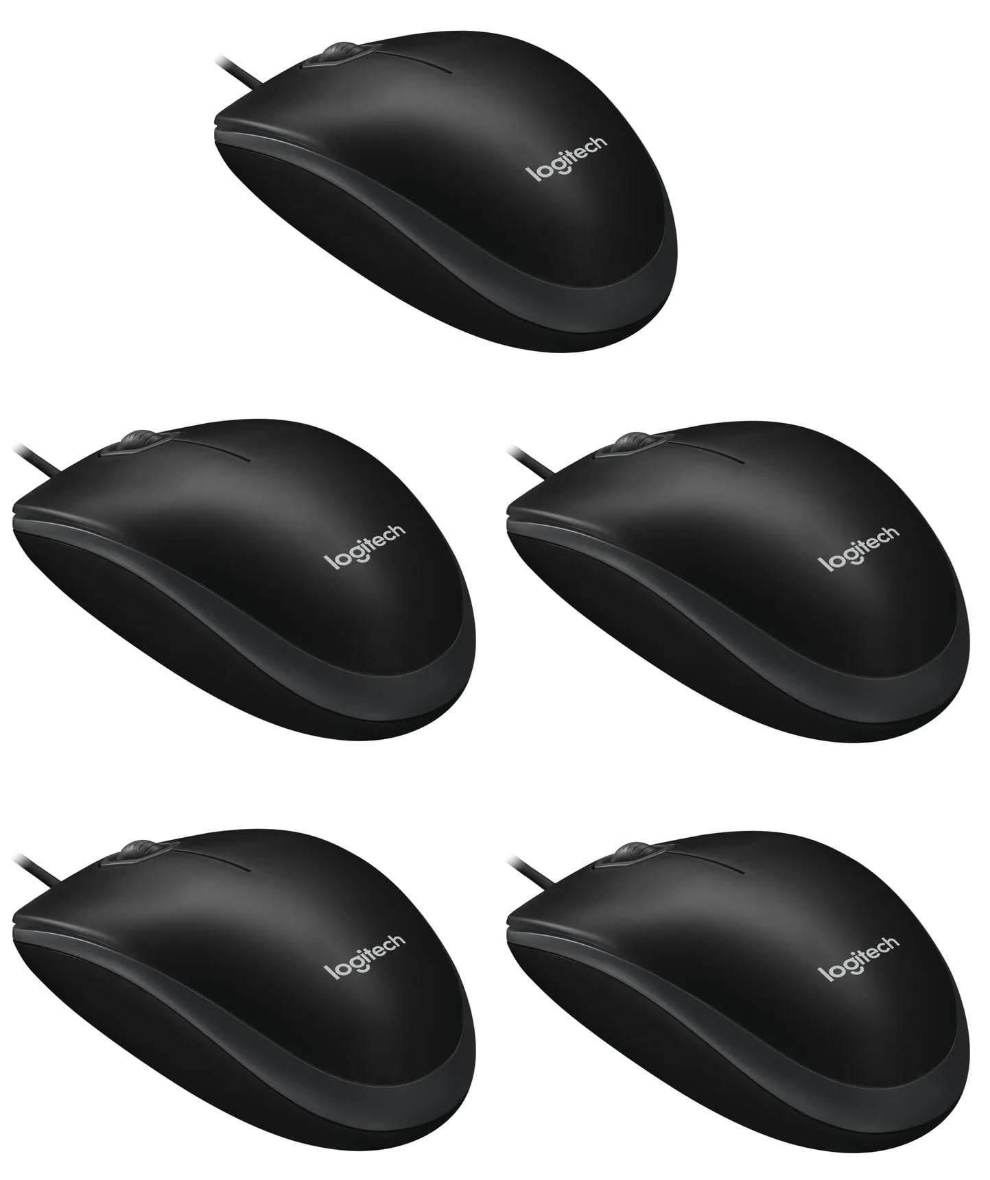 Logitech B100 Optical Business Mouse [zestaw 10 sztuk, czarna]