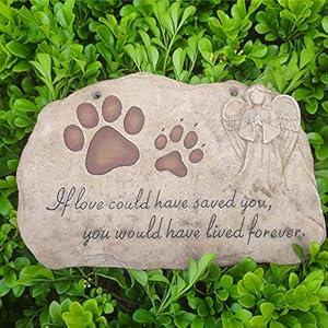Paw Prints Pet Dog Memorial Stones for Dogs or Cats Sympathy Pet Dog Memorial Gifts Loss Gifts Paw Prints Pet Dog Memorial Garden Plaques Grave Headstones with Angel  Cucciolini Doodles Paw prints pet dog memorial stones for dogs or cats sympathy pet dog memorial gifts loss gifts paw prints pet dog memorial garden plaques grave headstones with angel   cucciolini doodles