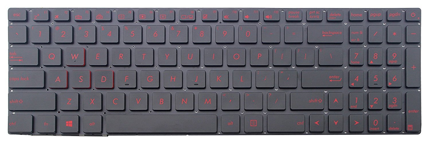 New US Laptop Replacement Keyboard Without Frame&with Backlit for ASUS ROG GL552 GL552JX GL552VWGL55