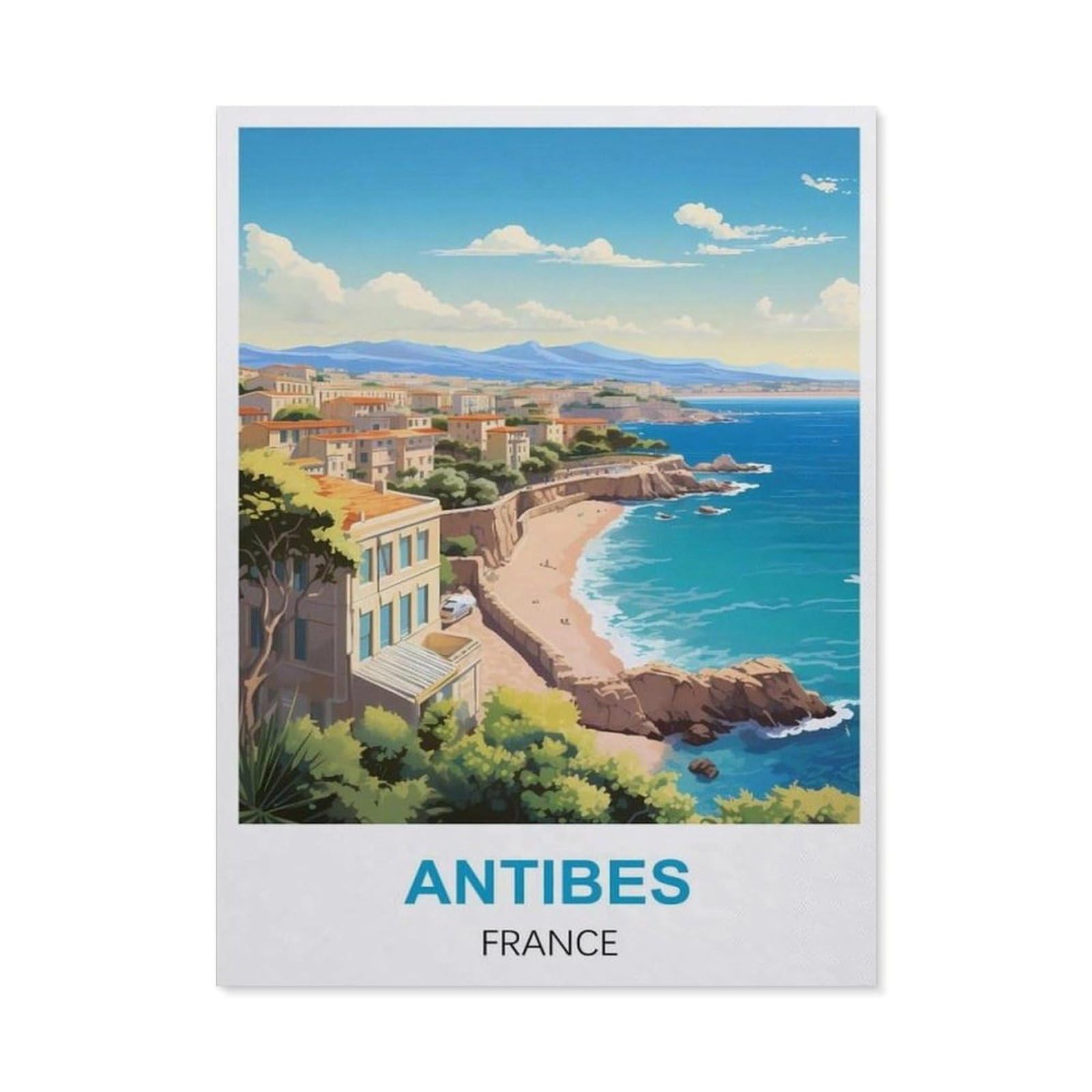 BEAYODKP 5D Diamond Painting Kits，Antibes France（50x60cm）