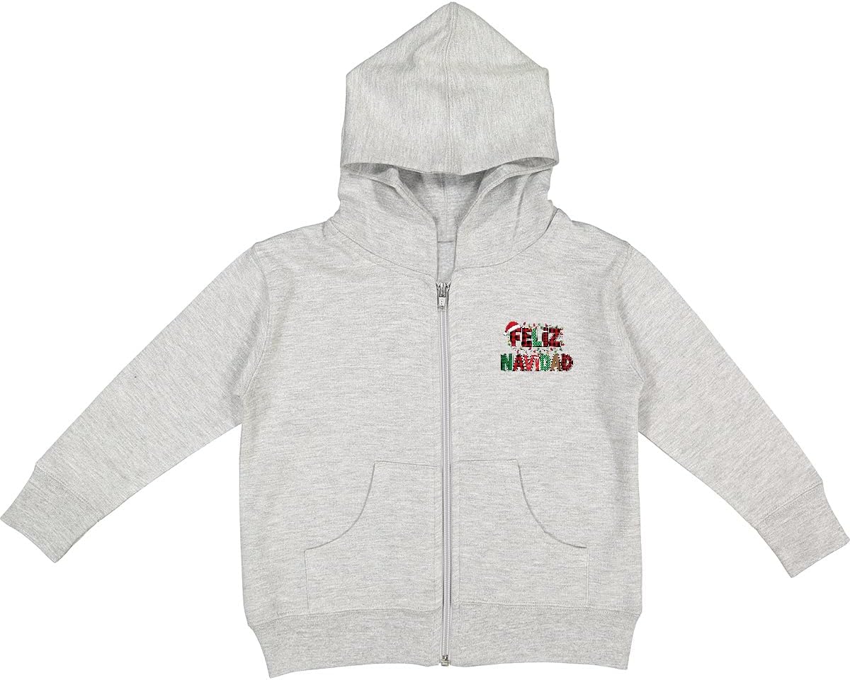 inktastic Feliz Navidad Toddler Hooded Jacket