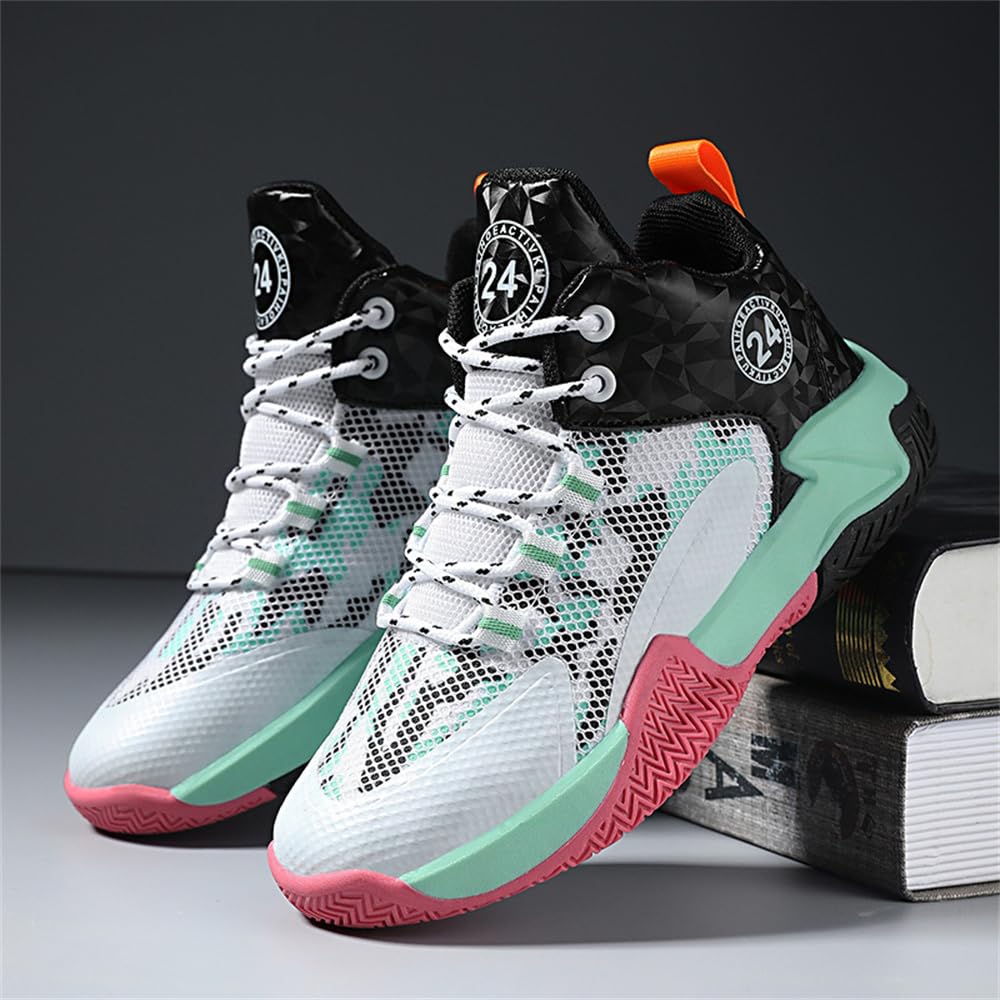 Hixingo Zapatillas de Baloncesto para Niños, Zapatos de Baloncesto para Hombre Zapatillas de Deporte de Caña Alta, Sneakers Unisex Zapatillas de Correr Casuales