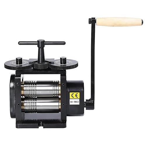 Rolling Mill for Jewelry, 130MM Width, 3-in-1 Manual Roller Mill
