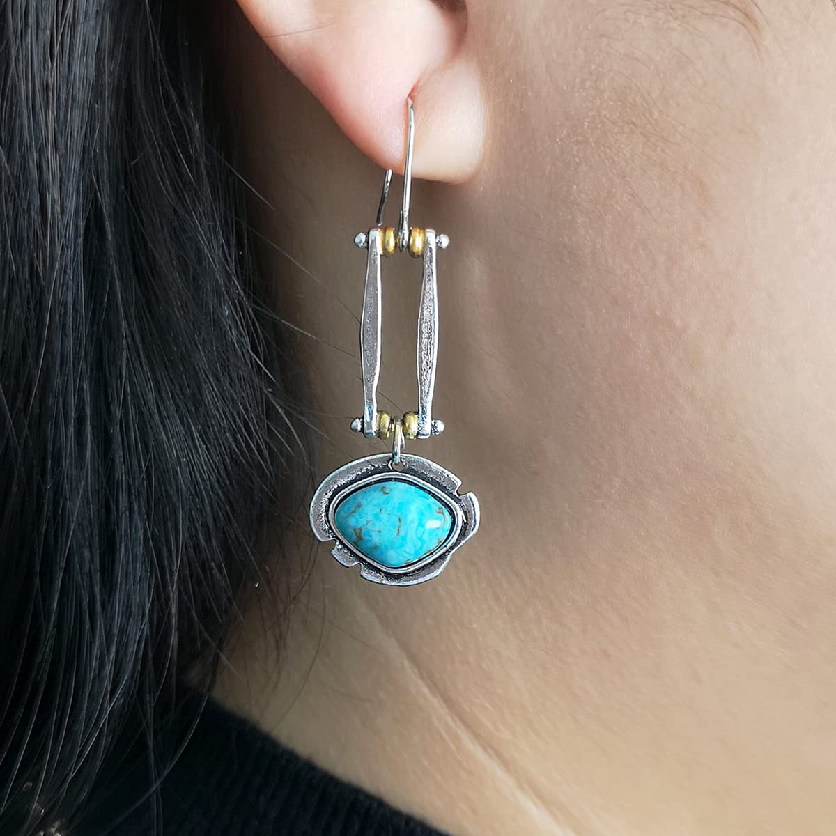 Mismatched Silver Geometric Earrings Set
