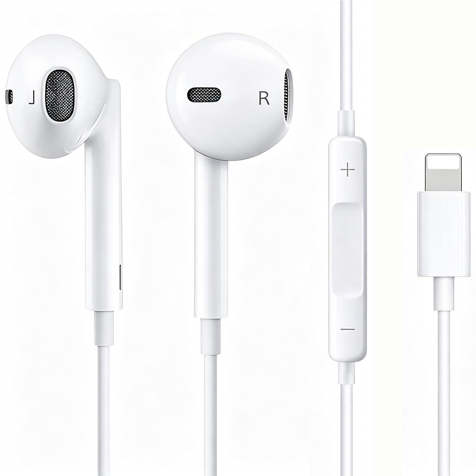 Qi Gxinr Écouteurs Filaires pour iPhone 14, Écouteurs Intra-Auriculaires, Micro et Contrôle du Volume pour iPhone 13 Pro Max/12/Mini/11/XR/XS/X/8/7/SE - 2