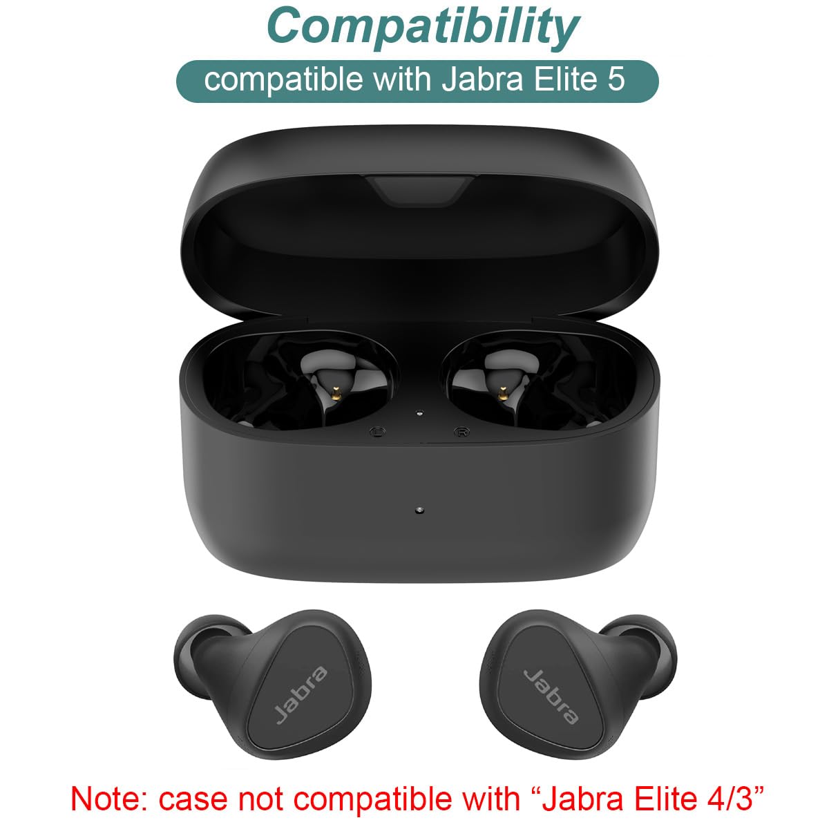 Amazon.com: Charging Case for Jabra Elite 5 - Replacement Charger
