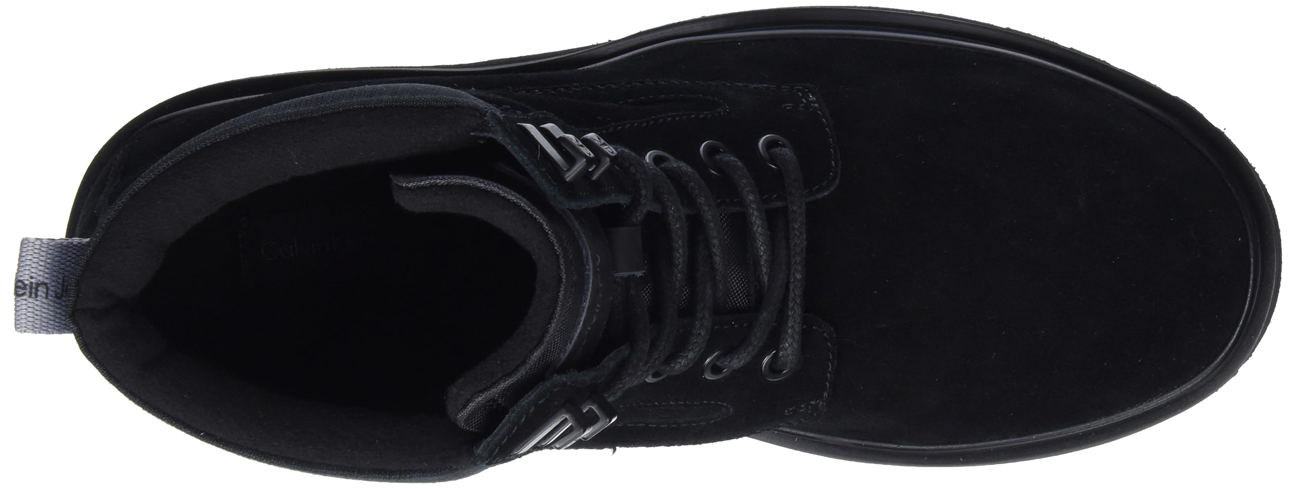 Calvin Klein Herren Mid Boot Stiefel Leder, Mehrfarbig (Black/Stormfront), 40 – Ansicht 3