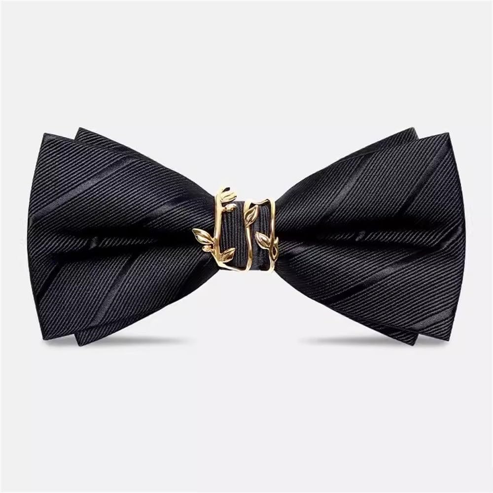 Pajaritas para Fiesta De Boda Pajarita Personalizada Boda Hombre 12x6cm (Color : Black, Size : 12x6cm)