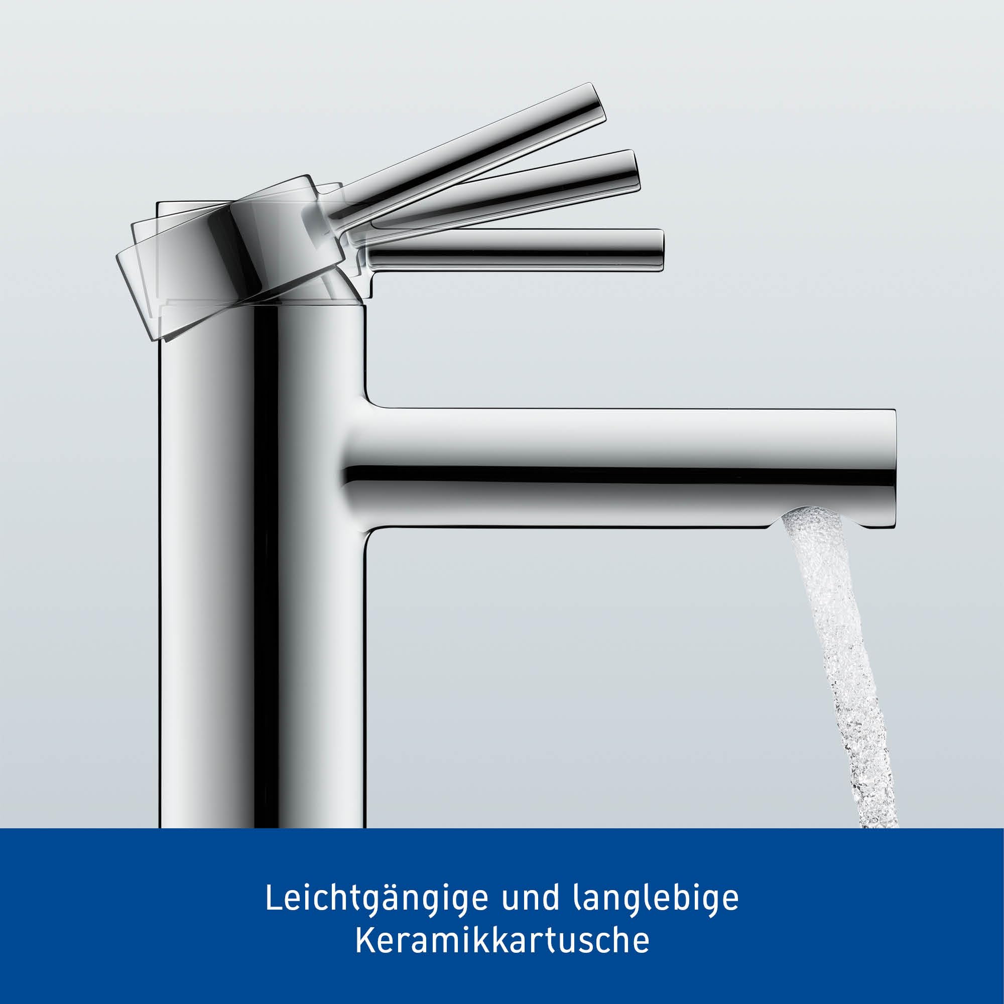 Duravit Circle Standventil (Auslauf Höhe 78 mm), Kaltwasser Waschtischmischer, Kaltwasserhahn Bad, Kaltwasserarmatur, Chrom