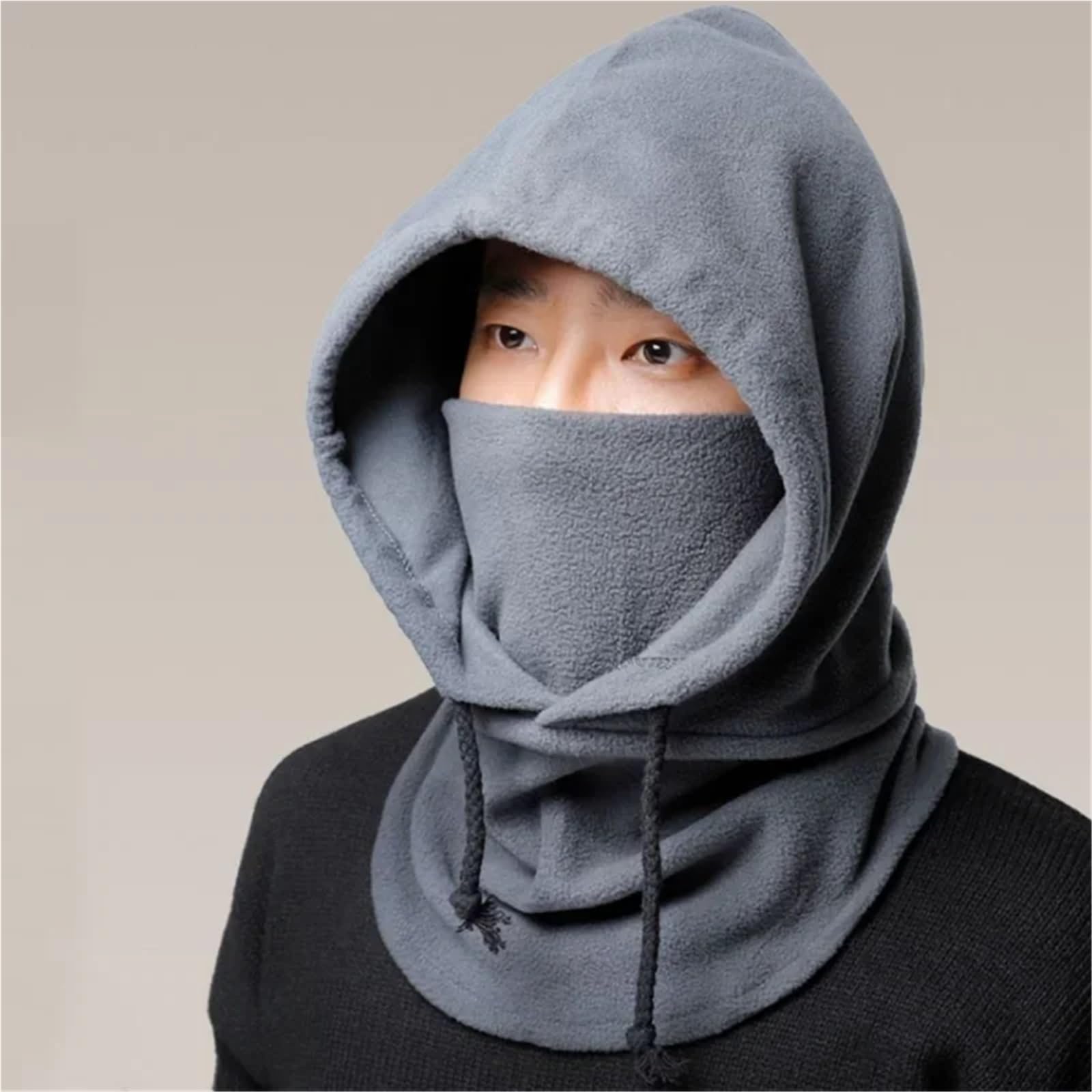 Fahrradmaske 2 stücke Winter männer Und Frauen Hüte Warme Hüte wasserdichte Warme Sturmhaube Hüte Mit Kapuze Hals Warme Wandern Schals Fahrrad Maske Sommer(Wine Red)