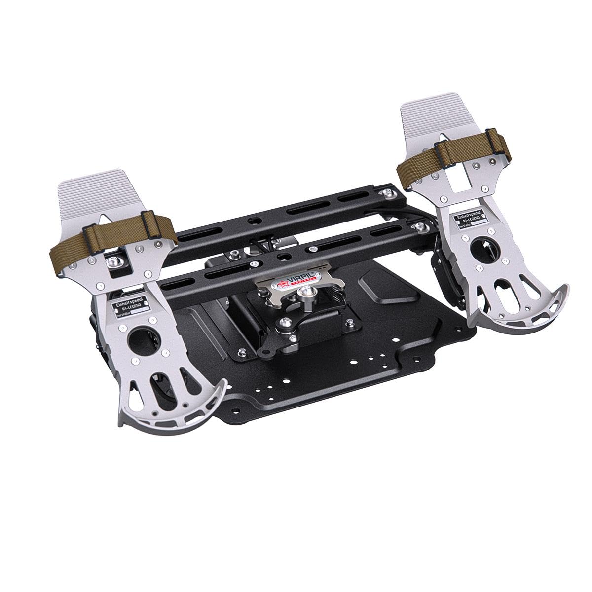 VIRPIL Controls R1-LEGEND Rudder Pedals (3-Achsen Flugsimulator Pedale, PC, Wechselbare Cams, Vollmetall, HOTAS, Helikopter, Präzise Steuerung)