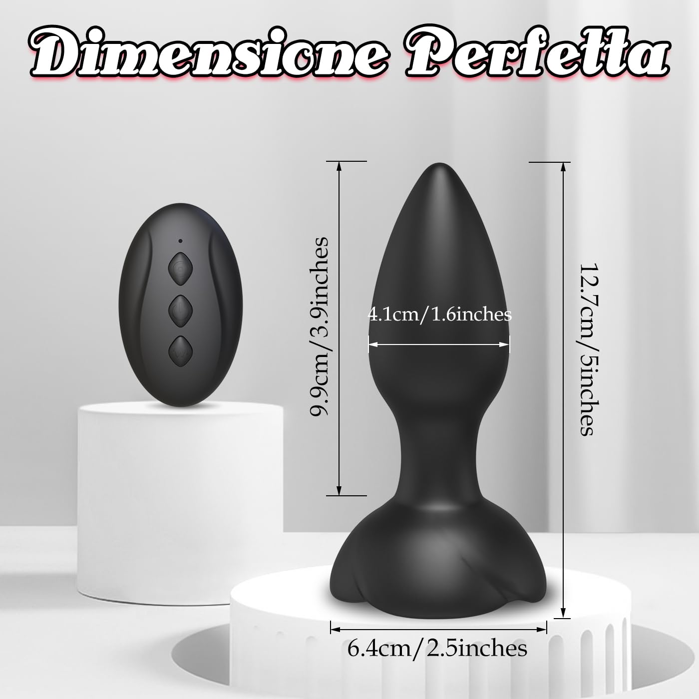 Vibratore Anale Sex Toys per Donna - Anal Plug Vibratoreper Donna Telecomando con 10 Modalità Potenti Vibratoreper Uomo Plug Anale Sex Toysper per Uomini Vibratori Anali Massaggiatore Prostatico Uomo