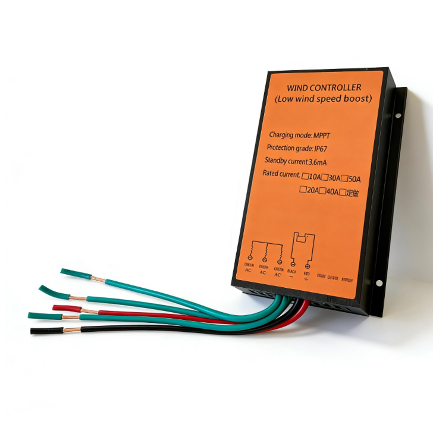 Kontroler ładowania turbiny wiatrowej 5000W, 12V/24V/48V/220V 10A-50A, wodoodporny IP67, kontroler generatora wiatrowego, do wszystkich trójfazowych turbin wiatrowych