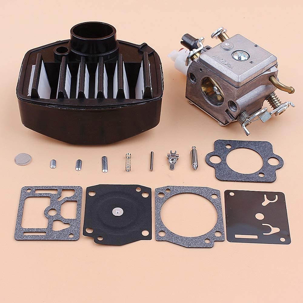 Carburador Carb Filtro de Aire Kit de reparación Compatible con Husqvarna 359357 357XP Jonsered 2159 Motosierras Zama C3-EL18B RB-163 Piezas de Motosierra