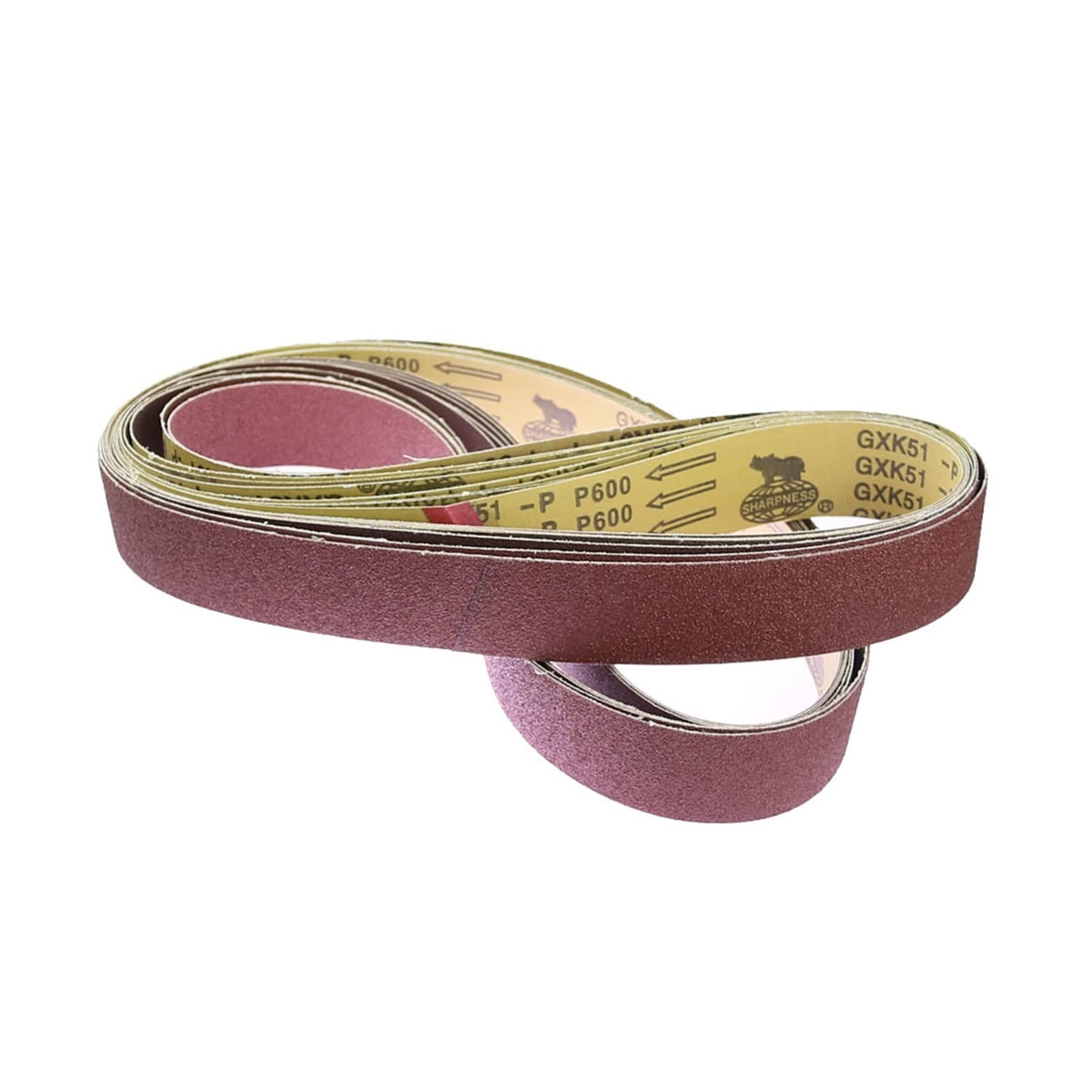 Shallezsou One Color Sander Belt 20Pcs Abrasive Sanding Belts 2000 * 50Mm P40-800 Wood Soft Metal Coarse Grinding To Fine Polishing(P60)