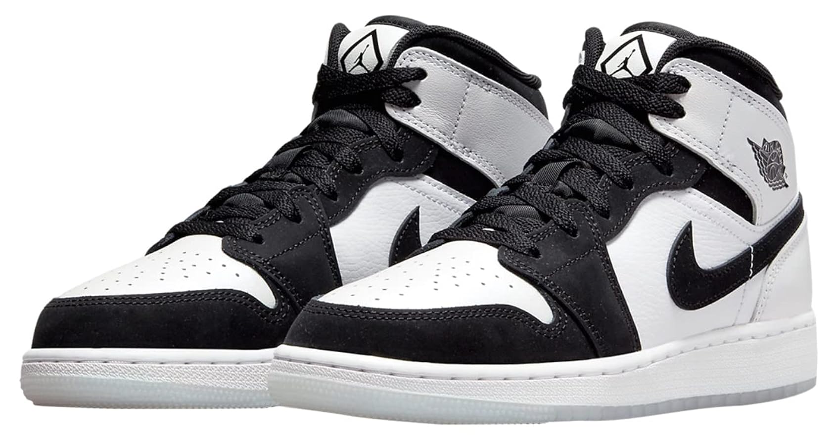 Amazon | Big Kid's Jordan 1 Mid SE Diamond White/Black-Multi